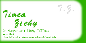 timea zichy business card